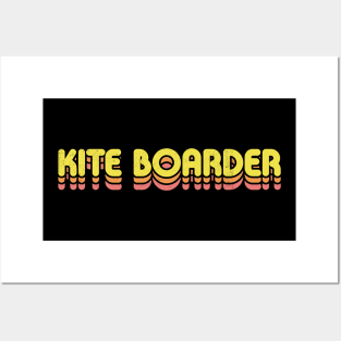 Retro Kite Boarder Posters and Art